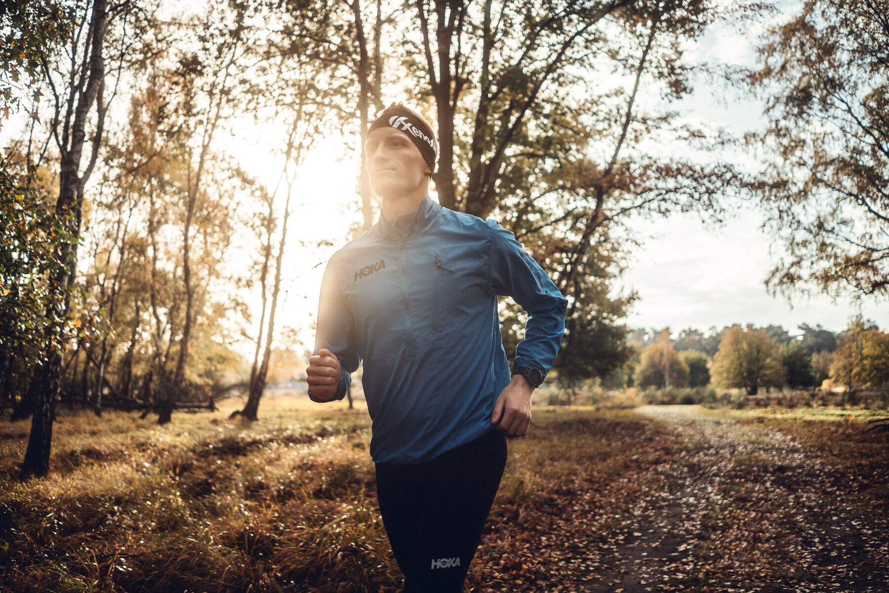 Athlet beim Triathlon in Aktion
