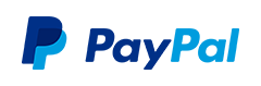 PayPal Logo on a Blue Background