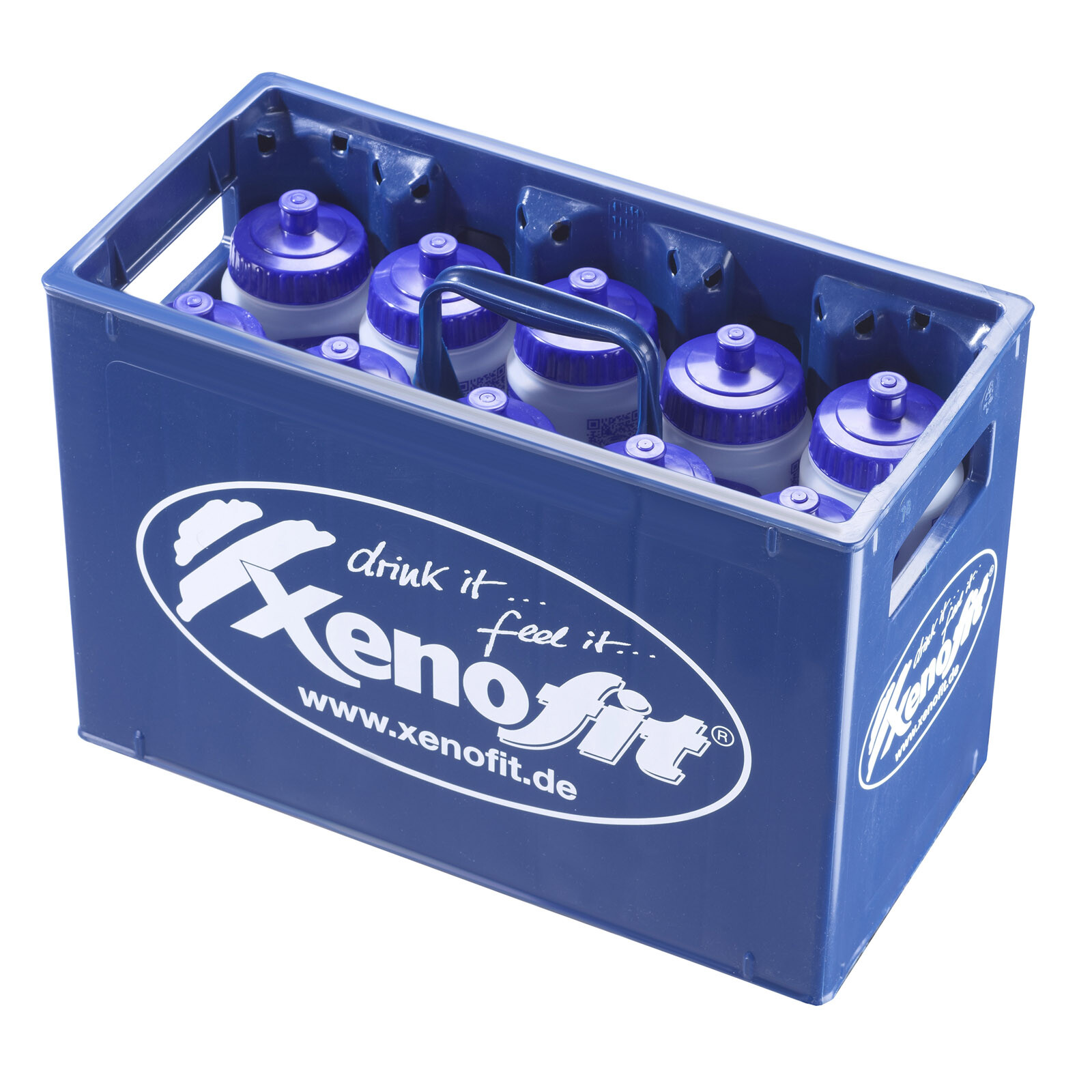 Ein Korb mit mehreren Flaschen