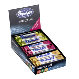 Display of Xenofit Energy Gel products