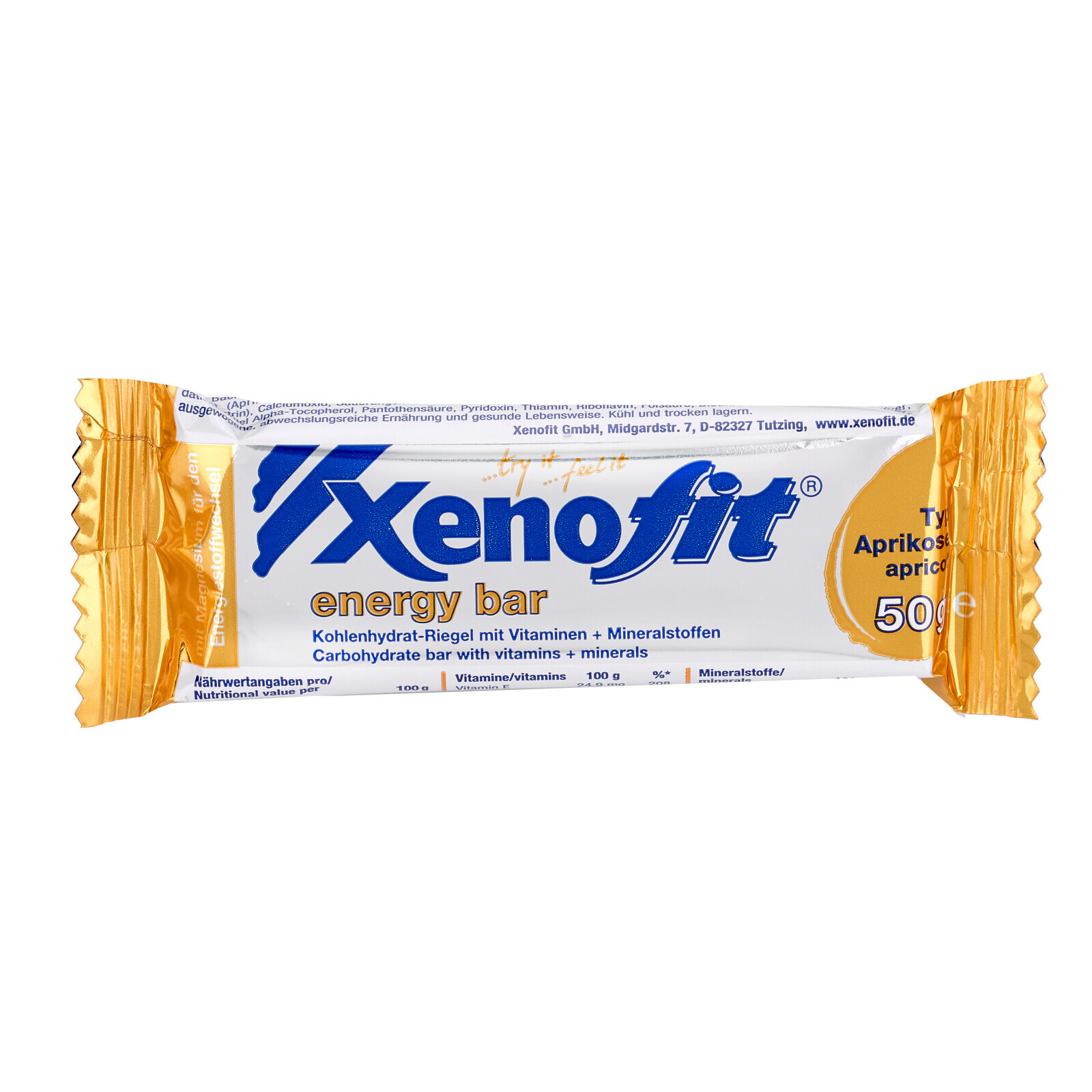 Xenofit Energy Bar packaging