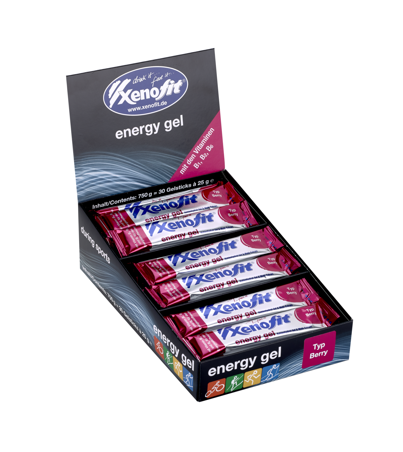 Xenofit energy gel Berry โ Bild 2