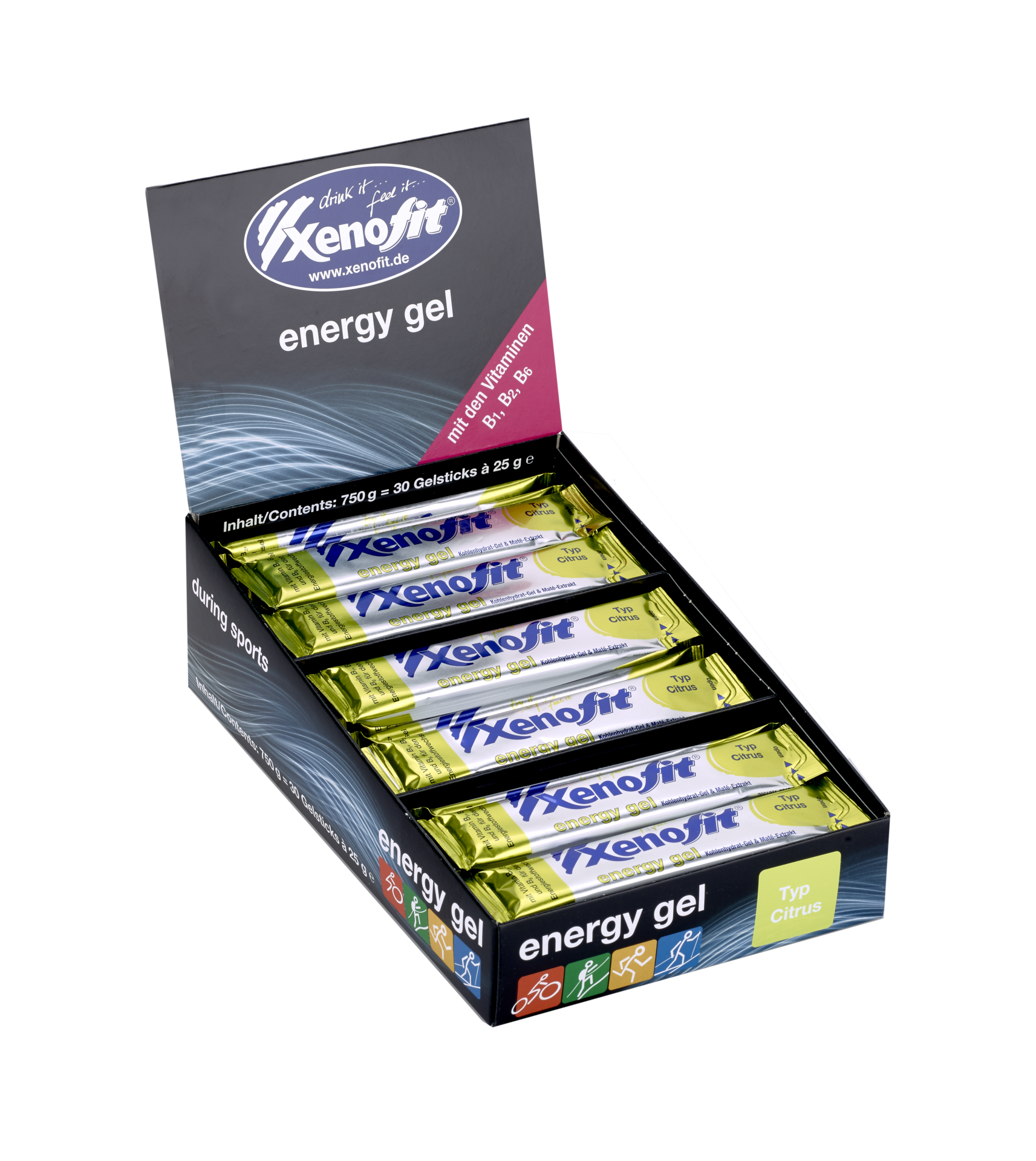 Xenofit energy gel Citrus โ Bild 2